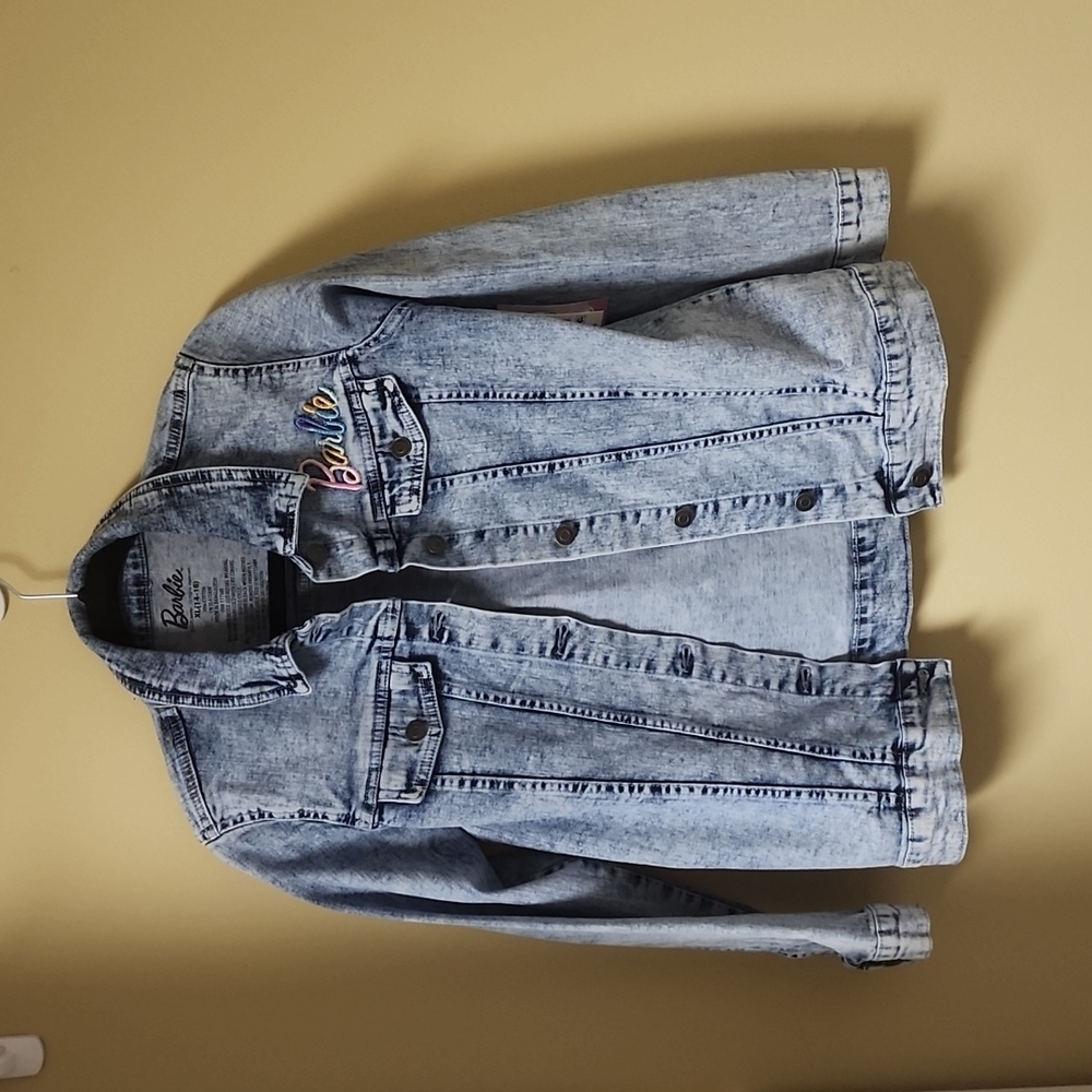 Barbie logo denim jacket